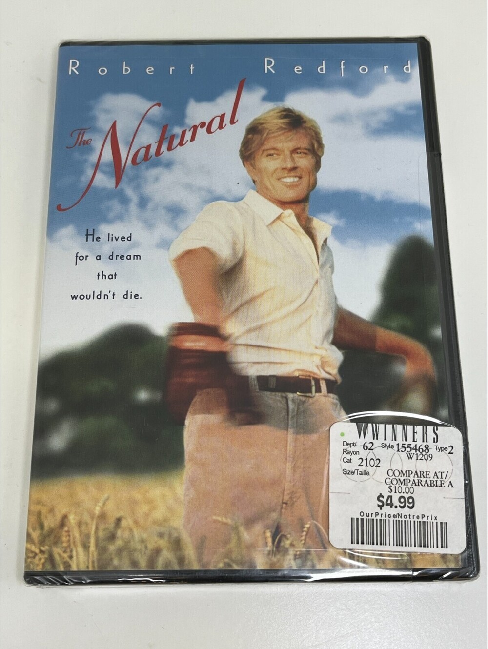 The Natural - Starring Robert Redford - DVD - Brand New Sealed